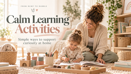 Calm Learning Activities - simple learning ideas for home